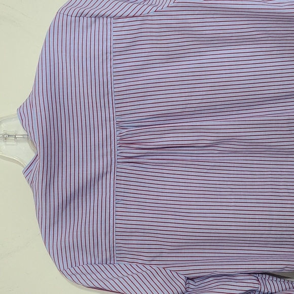 Anthropologie Maeve Button Down Striped Flare Sleeves Size 0 - Picture 6 of 9